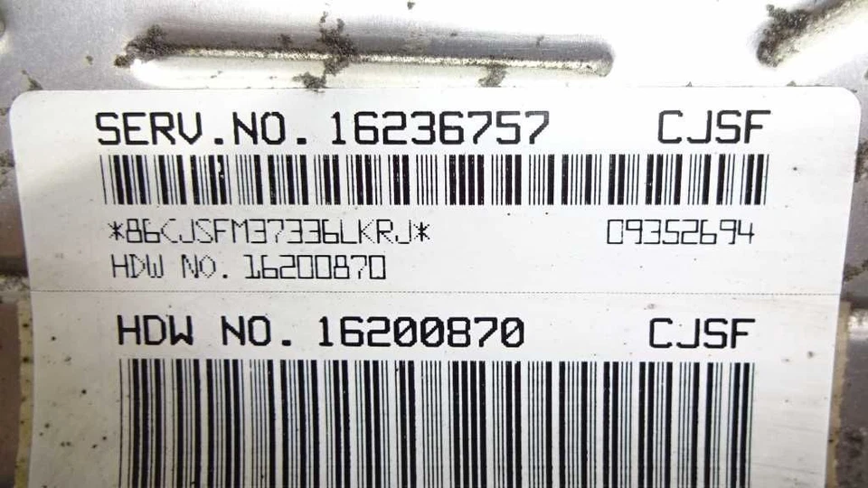 ENGINE ECM 3.1L FITS 98 BUICK CENTURY 603837 - Изображение 4 из 4