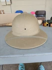 Vintage 1966 Vietnam Era US Military Pith Sun Helmet Hat DSA 100-4036 Fiber USMC