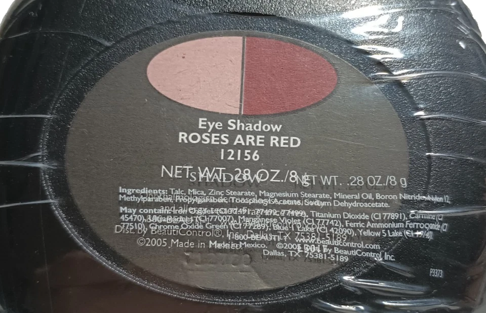BC Beauticontrol (2005) ROSES ARE RED Eye Shadow Duo (12156)- New, Sealed - Image 2 of 3