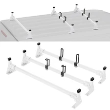 3 Bar Van Roof Ladder Rack for Ford Transit 150 250 350 2015-2024 800 LBS