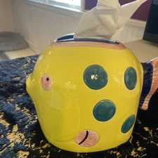 Multicolored Spotted Fish Kleenex Tissue Box Cover
