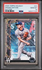 2025 Topps Holiday - Shohei Ohtani #H1 Holiday Silver Glitter