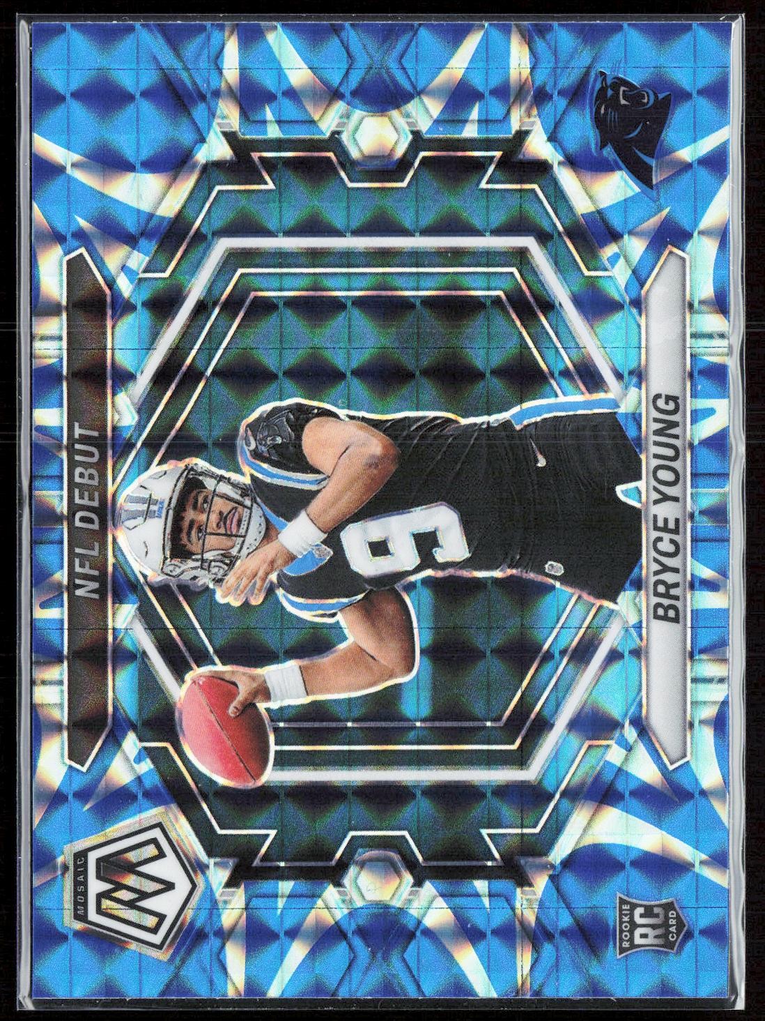 2023 Panini Mosaic #ND-2 Bryce Young Reactive Blue Mosaic