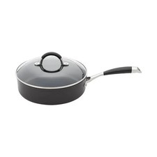 Image of Stellar Saute Pan - Verve range, 24cm Non-Stick, Black Aluminium, Soft Grip