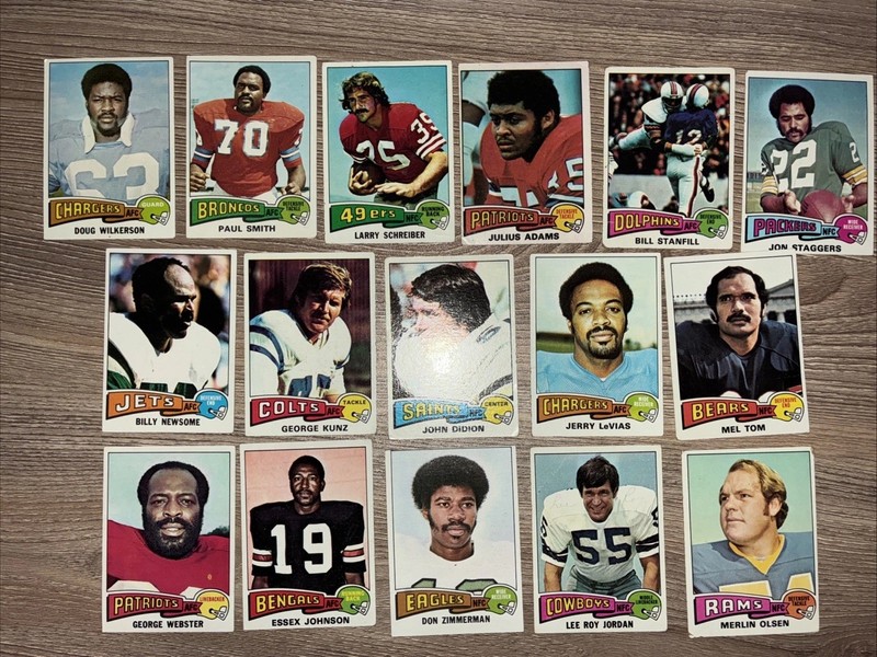 1975 Topps Football Lot(16) VG/EX