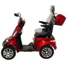  SENIOREN-MOBIL ELEKTRO-ROLLER 4-RAD 15KM/H 1KW 60V 20AH LITHIUM AKKU COC ROT – Bild 2