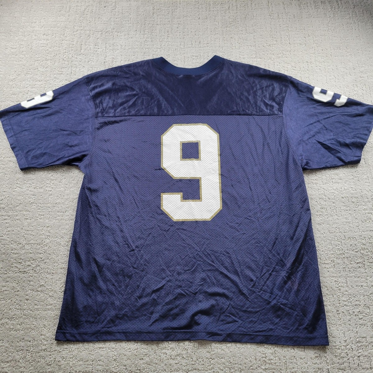 Notre Dame Fighting Irish Football Jersey Mens 2XL Navy Blue NCAA