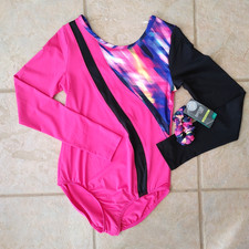 GIRLS SIZE 14 16 DANSKIN NOW LEOTARD W/ SCRUNCHIE CLOTHING - NEW NWT