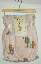 Pooh Bear Collection Winnie the Pooh and Piglet Soft Baby Blanket 30x40 NWT