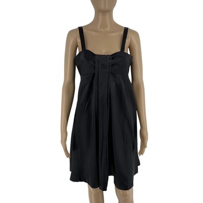 ROCCOBAROCCO Women Black Sleeveless A Line Dress Size EU 38 UK 10 US 8