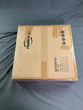 Hoobro BF56BT01 Modern Bar Table with Round Top, Central Support Pole, and Stabl