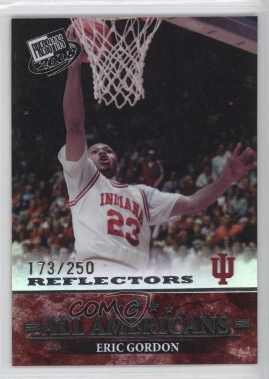 2008 Press Pass All Americans Silver Reflectors /250 Eric Gordon Rookie RC s5q