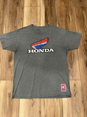 #ad Honda Vintage Wing Logo Graphic T Shirt White Troy Lee Designs Men’s Large $22.50