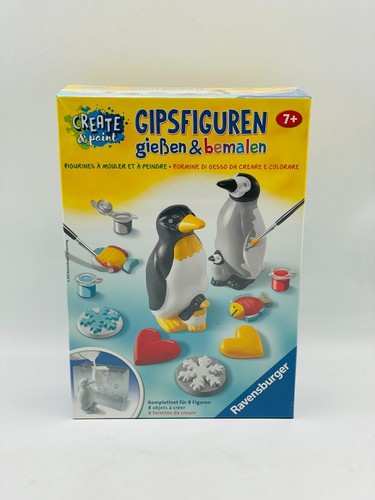 Ravensburger 28523 Gipsfiguren gießen & bemalen Pinguine Bastelset - NEU & OVP