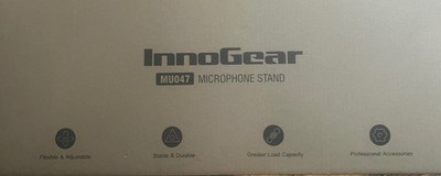 InnoGear MU047 Heavy Duty Microphone Stand w/windscreen & Pop Filter for Yeti