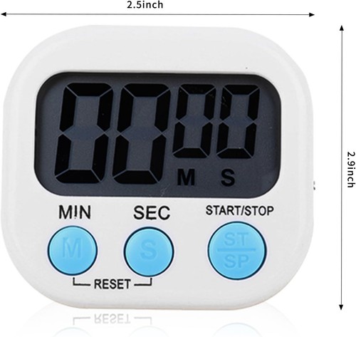 2x Large Magnetic LCD Digital Kitchen Timer Countdown For Cooking Loud Clock Ala - Picture 7 of 7