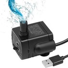 Mini Wasserpumpe 3W Tauchpumpe USB Springbrunnen Pumpe Für Teich Garten Aquarium