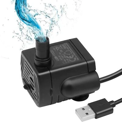 MARKENLOS Mini Wasserpumpe 3W Tauchpumpe USB Springbrunnen Pumpe Für Teich Garten Aquarium