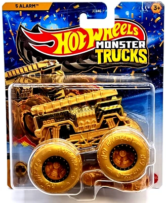 Mattel Hot Wheels Monster Trucks 2025 Gold Truck Promo 5 Arlarm