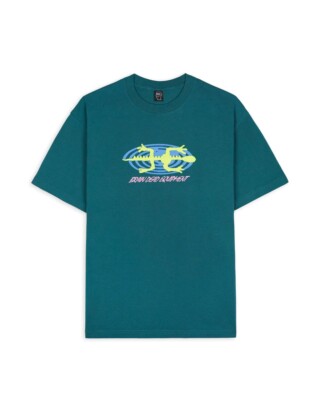 Brain Dead Equipment Lizard Spiral Tshirt - Grün XL