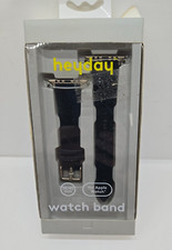 Heyday Apple watch 38MM/40MM - Silicone Band - Fits 140mm-200mm wrists - BLACK