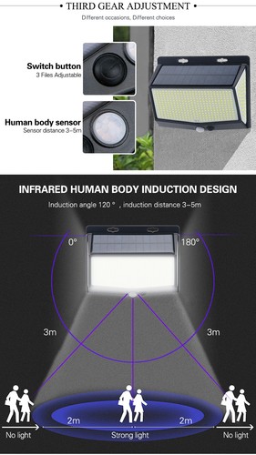 Solar Lamps Outdoor Lightinig Automatic Adjust Brightness Garden Street Lights - 第 15/25 張圖片