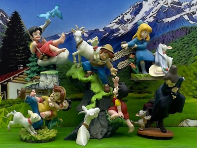 HEIDI Girl Of The Alps Mini Vignette 2 gashapon figure Set x 6 +