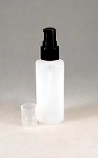 Natural colored 2 oz Plastic Dispensing Bottles w Treatment Pump,Dispenser