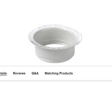 InSinkErator FLG-WH 87 White Disposal Flange