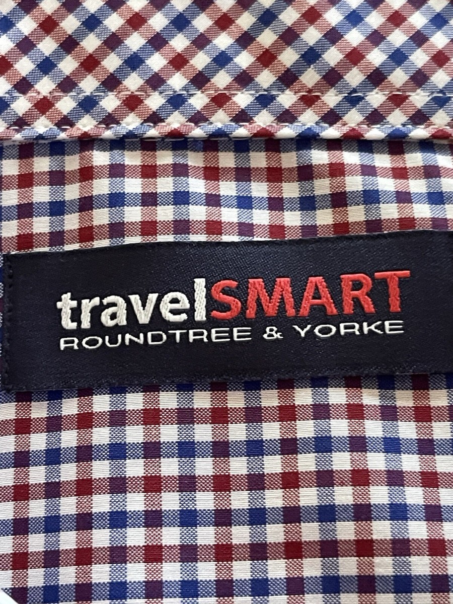 ROTATE 114202857857 関税送料込 TravelSmart Roundtree & Yorke Shirt Button LS Pocket Plaid