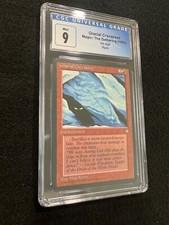 Magic the Gathering MTG Glacial Crevasses rare from Ice Age in a CGC 9 !!