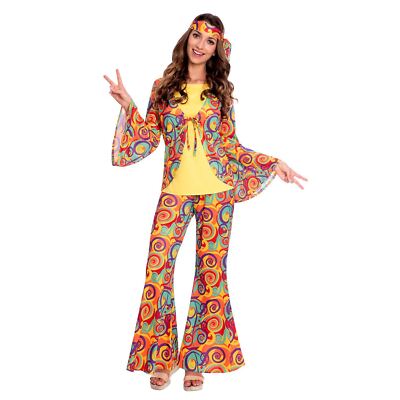 Deguisement Hippie Groovy Femme main image 0