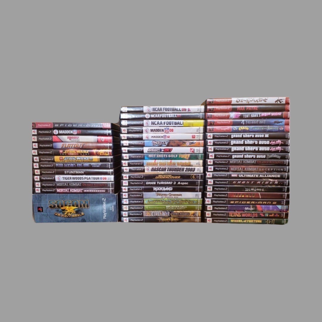 Lot De Boîtes Vides Pour Jeux PlayStation 2 - Collection Et Remplacement