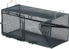 Frabill 8X8x18 Inch Black Fishing Net Heavy Duty Vinyl Steel Mesh Trap