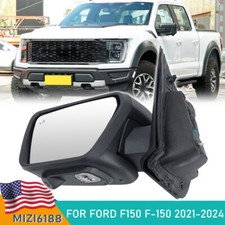 For 2021-2023 Ford F150 F-150 Left Driver Side Turn Signal Door Mirror W/ Camera