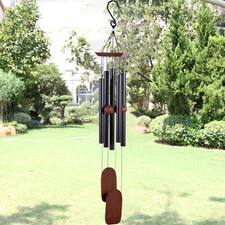 36"  LARGE Metal 5 Tube Deep Tone Resonant Bass Sound CHURCH Bell Windchime