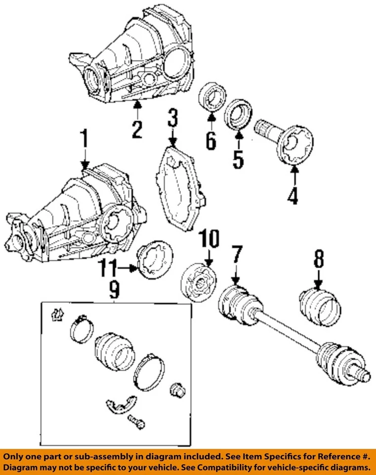 Conjunto de portador diferencial usado se adapta a: Mercedes-benz Mercedes clk 210 Typ 2001 Foto 3 de 4