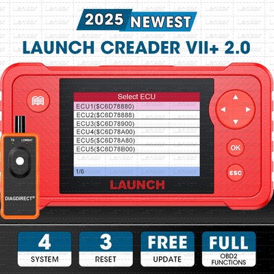 LAUNCH X431 VII+ 2.0 CRP123 V2.0 OBD Diagnostic Scanner ABS SRS Code Reader