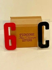NEW 6 Inch Plastic Changeable LETTER Set for Outdoor SIGN