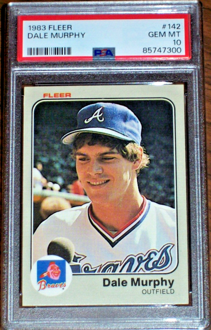 1983 Dale Murphy #142 Fleer PSA 10 Atlanta Braves