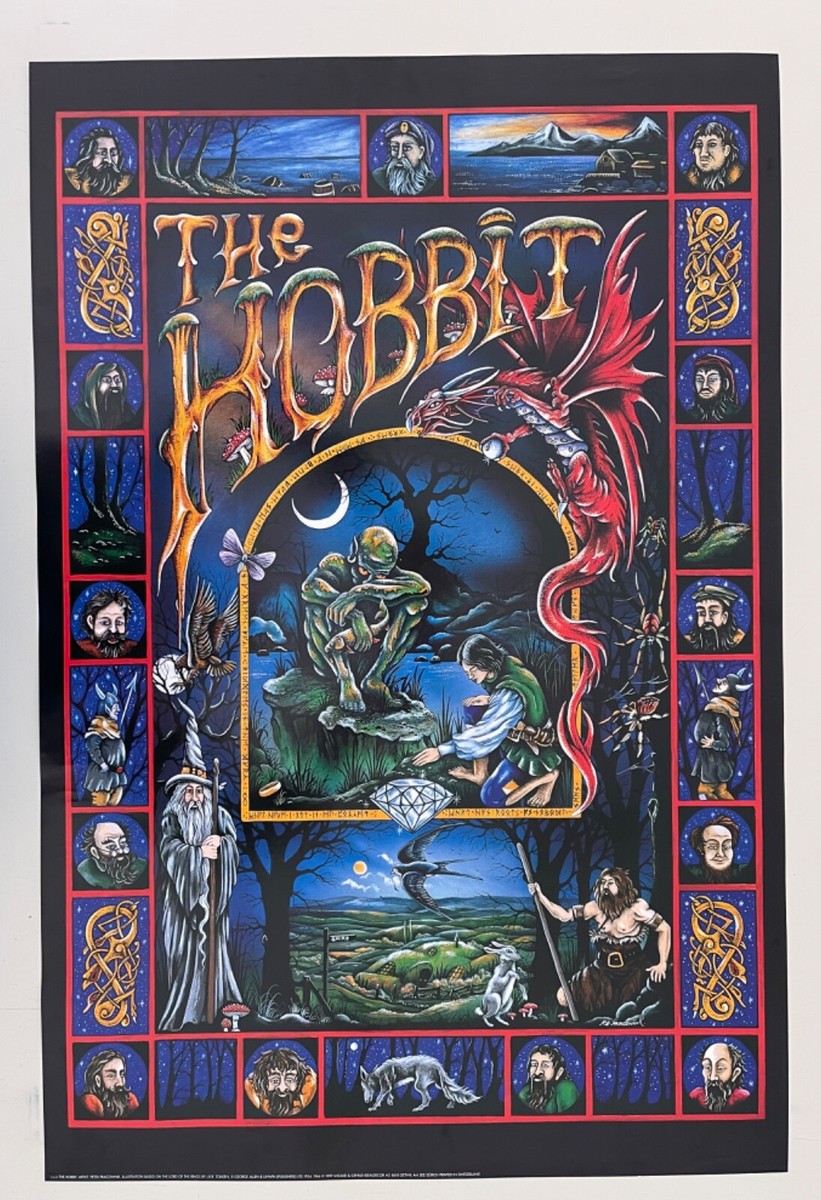 LORD OF THE RINGS,THE HOBBIT, DESIGN BY PETER PRACOWNIK, RARE 1999