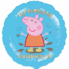 18' Peppa Pig Holographic Foil Balloon - Party Decorations