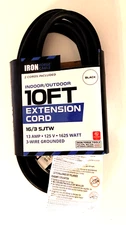 Iron Forge Cable Indoor/Outdoor 10 Ft Extension Cord - 1 Cord ONLY #23105
