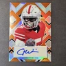 2022 Leaf Metal Draft Garrett Wilson #PA-GW1 Portrait Auto Prismatic Orange #/7