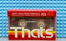 THAT'S  RX   46  1988  EUROPE   TYPE I   BLANK CASSETTE TAPE (1) (SEALED)