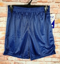 BNWT Girls Boys Sz 12 LW Reid Royal Blue Stretch Mesh Style School Sports Shorts