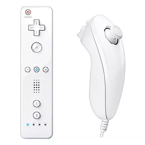 Combo de conjunto de control remoto blanco Wiimote Nunchuck para Nintendo Wii Game - Imagen 1 de 1