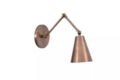 One Light Articulated Sconce Mid-Century Modern Stilnovo Style Brass Wall Lamp