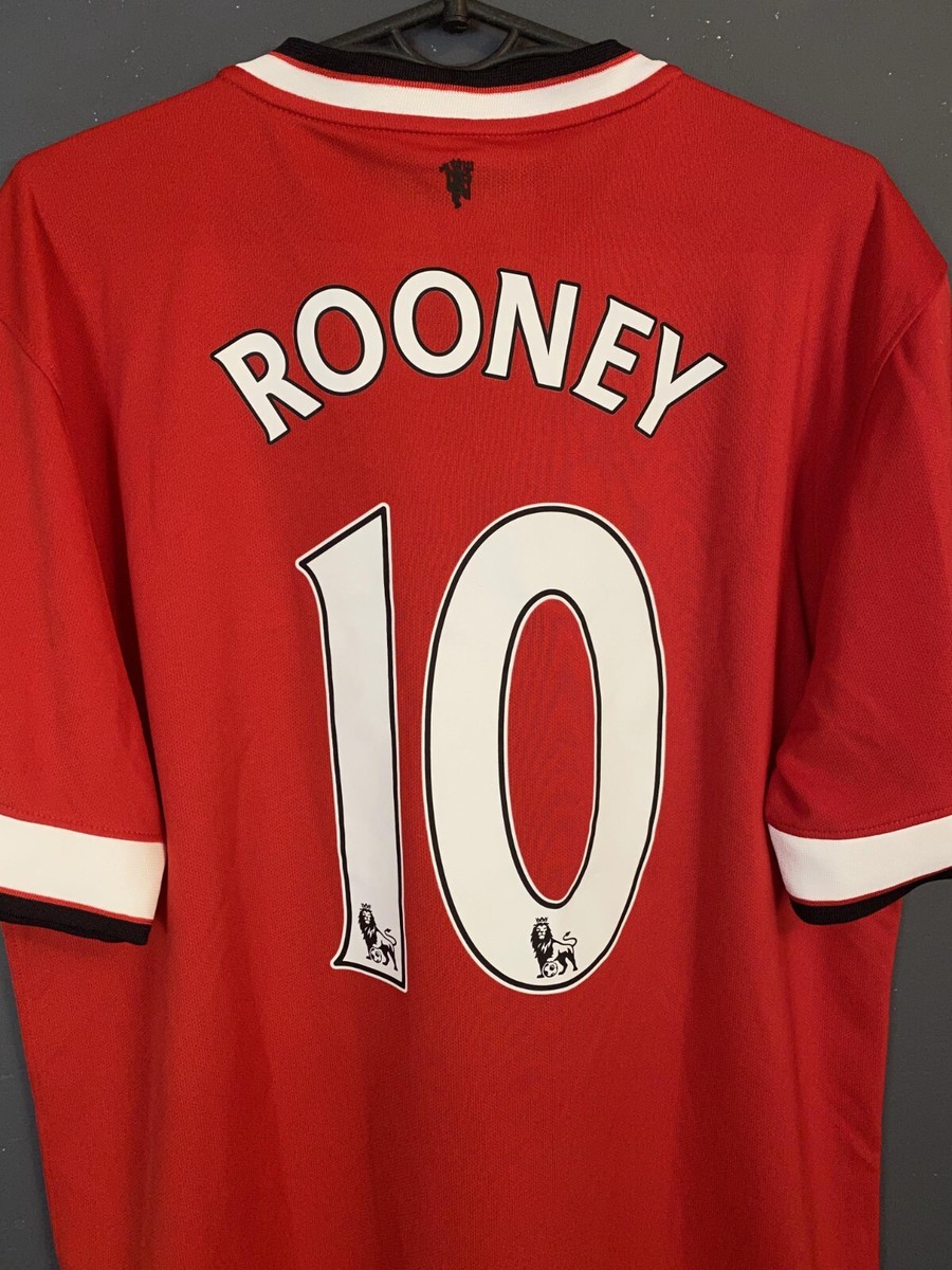 MEN'S FC MANCHESTER UNITED 2014/2015 ROONEY FOOTBALL SOCCER SHIRT