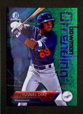 2018 Bowman Chrome #-YD Yusniel Diaz #Trending RC Insert Green Mojo SP #/99